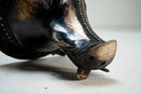 A Brass Sculpture of a Boar