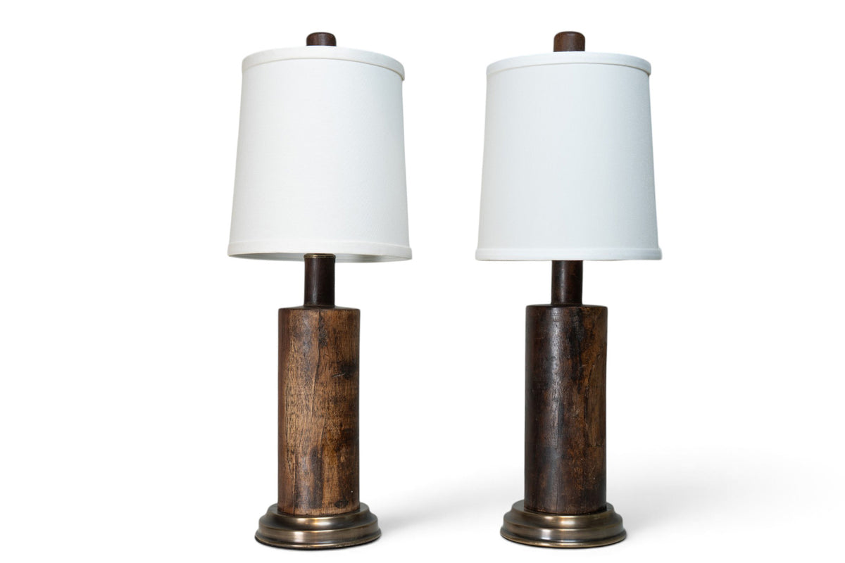 A Pair of Bread Roller Table Lamps