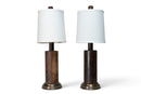 A Pair of Bread Roller Table Lamps