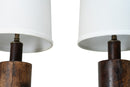 A Pair of Bread Roller Table Lamps
