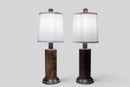 A Pair of Bread Roller Table Lamps