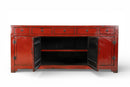 A Red Lacquer Chinese Coffer