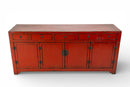 A Red Lacquer Chinese Coffer