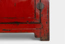 A Red Lacquer Chinese Coffer