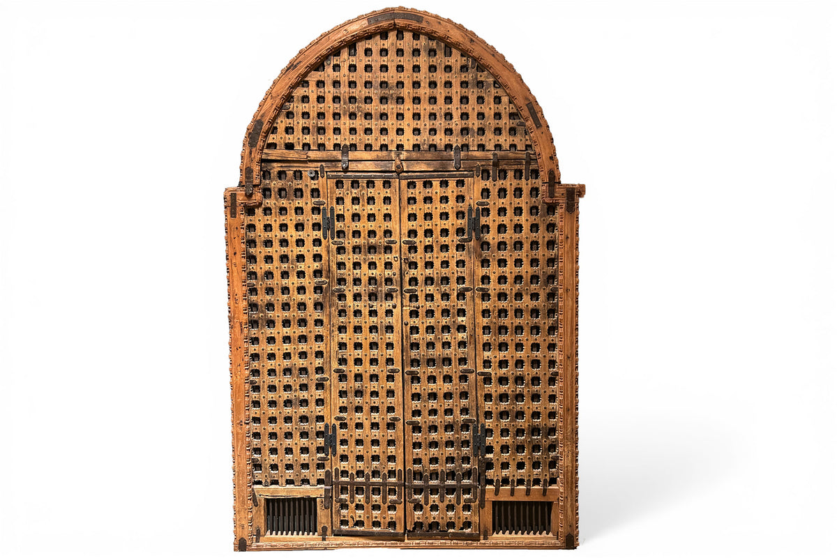 A Monumental Indian Arch Door