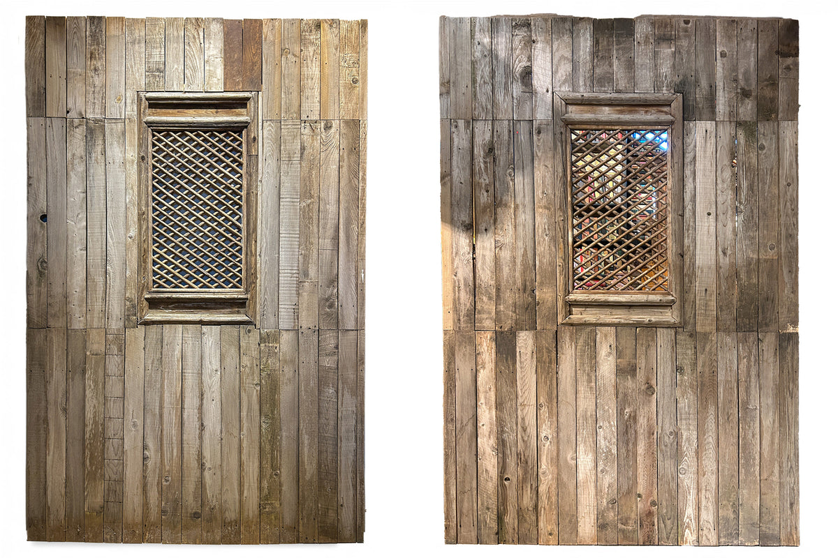 A Rustic Wooden Panel