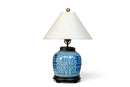 A Blue and White "Double Happiness" Jar Lamp