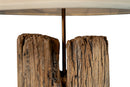 A Reclaimed Chinese Elm Roof Joist Table Lamp