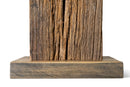 A Reclaimed Chinese Elm Roof Joist Table Lamp