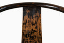 A Pair of Chinese Horseshoe-Back Armchair with Rattan Seats