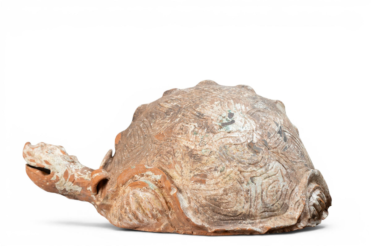 A Terracotta Tortoise Figure