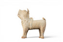 A Green-Glazed Pottery Figure of a Dog