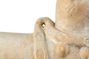 A Green-Glazed Pottery Figure of a Dog