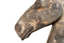 A Grey Pottery Recumbent Horse