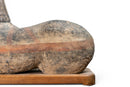 A Grey Pottery Recumbent Horse