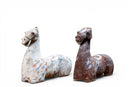 A Pair of Painted Pottery Horses