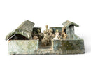 A Glazed  Terracotta Sheep's Pen Model