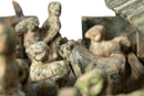 A Glazed  Terracotta Sheep's Pen Model