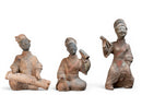 A Set of Three Han Entertainer Figures