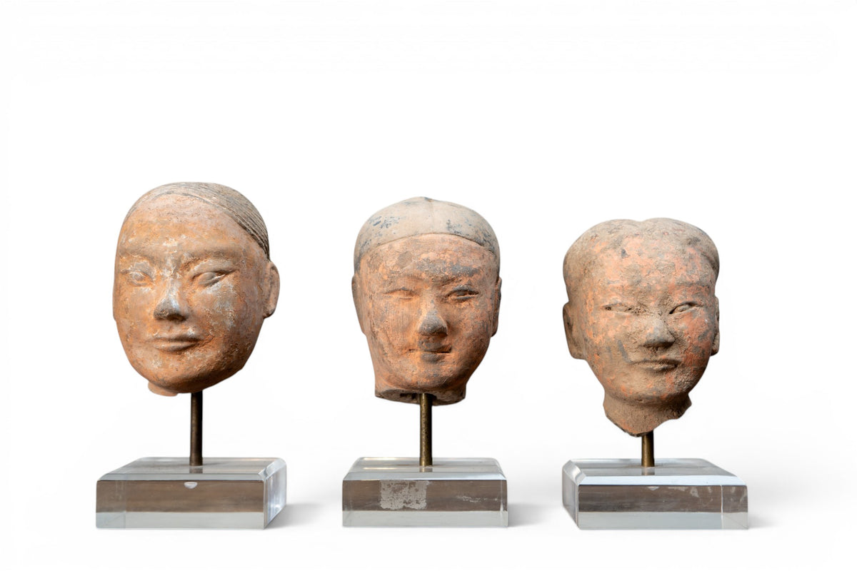 A Funerary Soldier Figure Heads