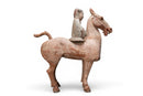 A Painted Equestrian Figure