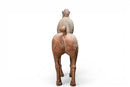 A Painted Equestrian Figure
