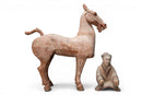 A Painted Equestrian Figure