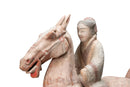 A Painted Equestrian Figure