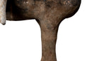 A Large Painted Pottery Equestrian Figure