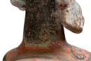 A Large Painted Pottery Equestrian Figure