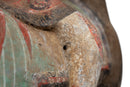 A Large Painted Pottery Equestrian Figure