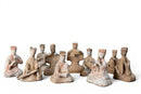 Group of Ten Pottery Musician Figures