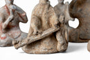 Group of Ten Pottery Musician Figures