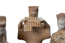 Group of Ten Pottery Musician Figures