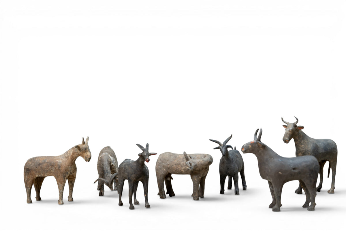 A Set of Terracotta Goats