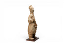 A Terracotta Figure of a Cook Holding Birds