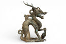 A Bronze Figure of a Crouching Dragon