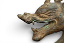 A Bronze Figure of a Crouching Dragon