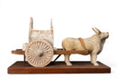 A Pottery Ox-Drawn Cart Ensemble