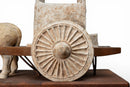 A Pottery Ox-Drawn Cart Ensemble