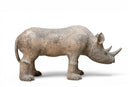 A Terracotta Pottery Figure of a Rhinocerous