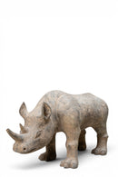 A Terracotta Pottery Figure of a Rhinocerous