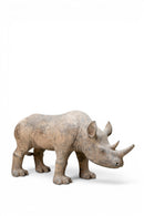A Terracotta Pottery Figure of a Rhinocerous