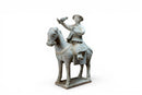 An Equestrian Figure with Bird