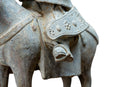 An Equestrian Figure with Bird