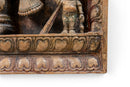 A Carved Wooden Panel of Ganesha