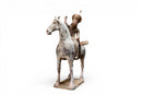 A Pair of Painted Equestrian Figures