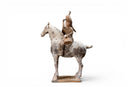 A Pair of Painted Equestrian Figures