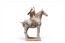 A Pair of Painted Equestrian Figures