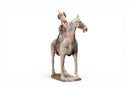 A Pair of Painted Equestrian Figures